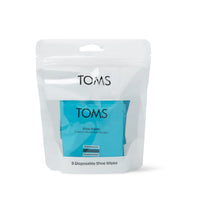 TOMS Shoe Cleaning Wipes 8 Pack White - Front View