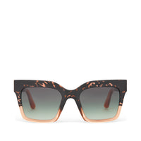 Adelaide Traveler Sunglasses Tortoise Apricot Crystal Fade-Olive Gradient - Front View