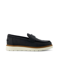 Navi TRVL LITE  Havana Loafer Black Leather - Side View