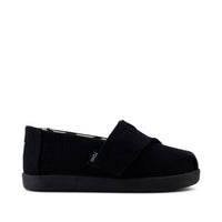 Alpargata Classic Toddler Shoe Black and Black Heritage Canvas - Side View