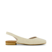 Alene Slingback Flat Natural - Side View