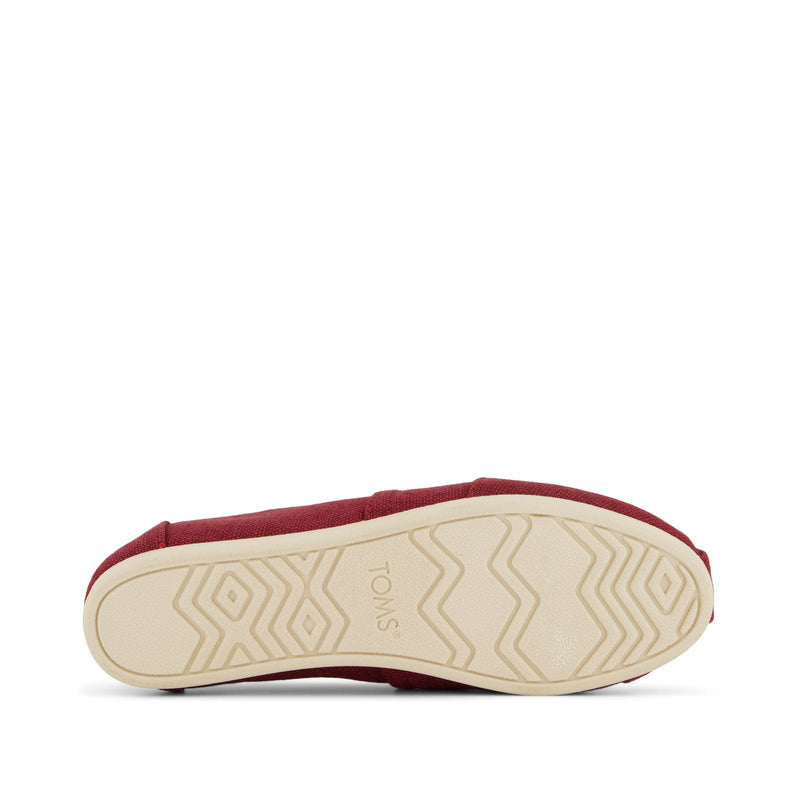 Alpargata Classic Ruby Heritage Canvas - Bottom Sole View Alpargata Classic Ruby Heritage Canvas - Bottom Sole View