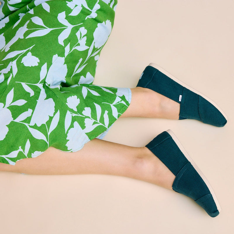 Alpargata Classic Dark Teal Heritage Canvas